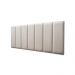 Placas Cabeceira Modulada Reta Adesiva Casal Estofada 140cm x 60cm Kit 7 Placas - Suede Off White
