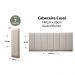 Placas Cabeceira Modulada Reta Adesiva Casal Estofada 140cm x 60cm Kit 7 Placas - Suede Off White