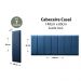 Placas Cabeceira Modulada Reta Adesiva Casal Estofada 140cm x 60cm Kit 7 Placas - Veludo Azul