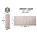 Placas Cabeceira Modulada Reta Adesiva Casal Estofada 140cm x 60cm Kit 7 Placas - Veludo Nude