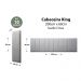 Placas Cabeceira Modulada Reta Adesiva King Estofada 200cm x 60cm Kit 10 Placas - Suede Cinza