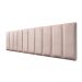 Placas Cabeceira Modulada Reta Adesiva King Estofada 200cm x 60cm Kit 10 Placas - Veludo Nude