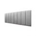 Placas Cabeceira Modulada Reta Adesiva Queen Estofada 160cm x 60cm Kit 8 Placas - Suede Cinza