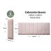 Placas Cabeceira Modulada Reta Adesiva Queen Estofada 160cm x 60cm Kit 8 Placas - Veludo Nude
