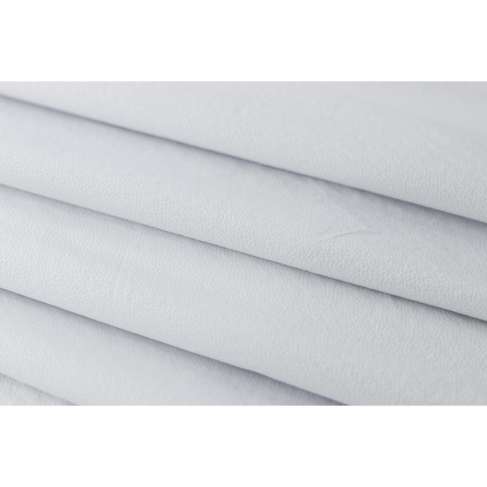Placas Cabeceira Modulada Reta Adesiva Solteiro Estofada 100cm x 60cm Kit 5 Placas - Courino Branco