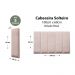 Placas Cabeceira Modulada Reta Adesiva Solteiro Estofada 100cm x 60cm Kit 5 Placas - Veludo Nude