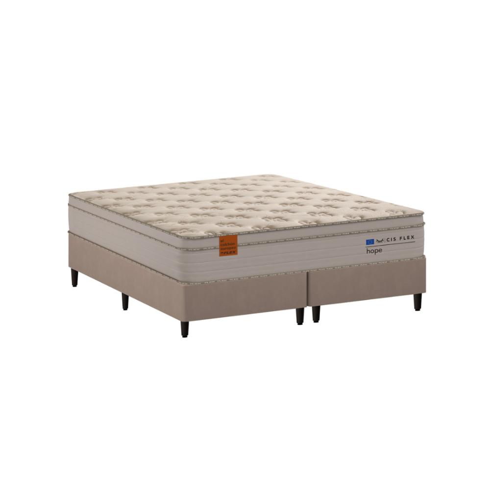 Cama box + Colchão Solteiro Flex Hope Cis