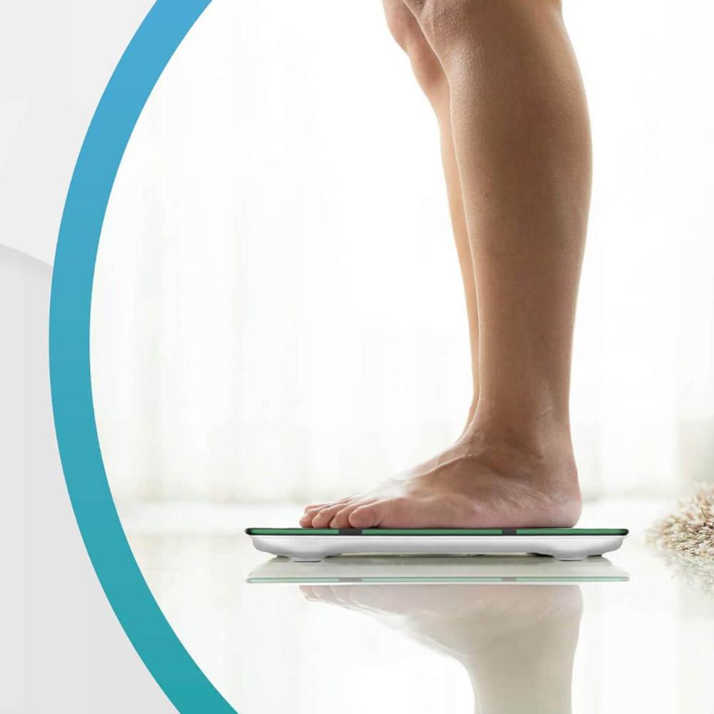 Balança Digital Bioimpedância Smart 180kg App Android e IOS Preto FlexInter