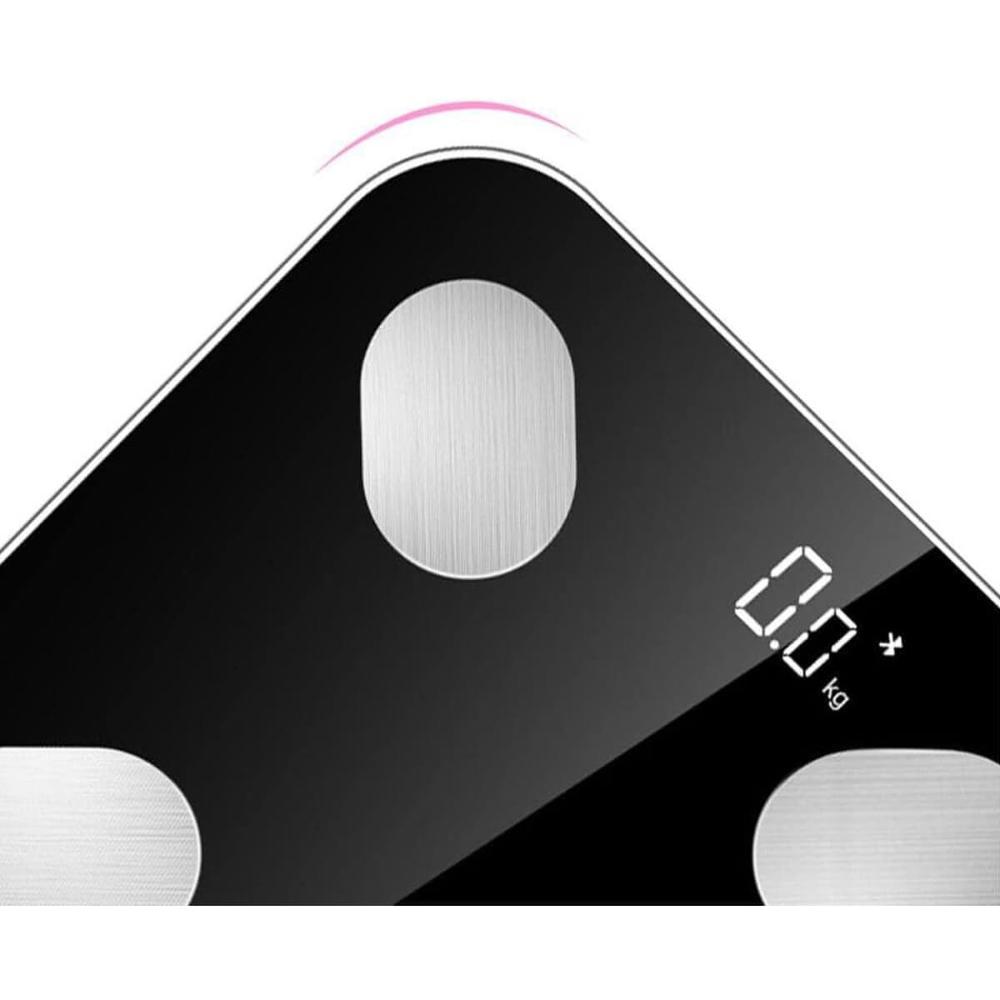 Balança Digital Bioimpedância Smart 180kg App Android e IOS Preto FlexInter