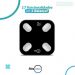 Balança Digital Bioimpedância Smart 180kg App Android e IOS Preto FlexInter