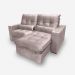 Sofá Atlanta 2 Lugares 1,90 metros Veludo - 14 Rose