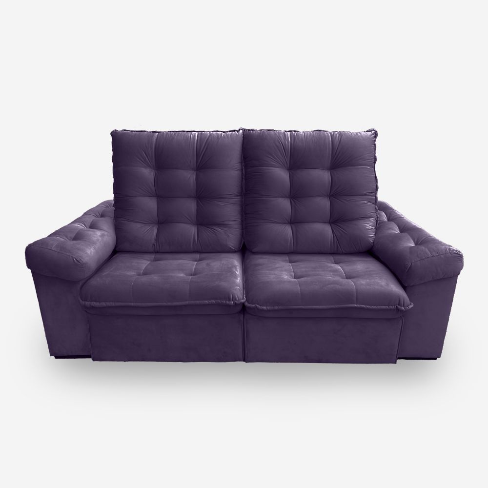 Sofá LION 4 Lugares 2,30 metros Veludo - 25 Roxo