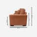 Sofá Living IDEA 2 Lugares 1,50 metros Veludo - 20 Terracota