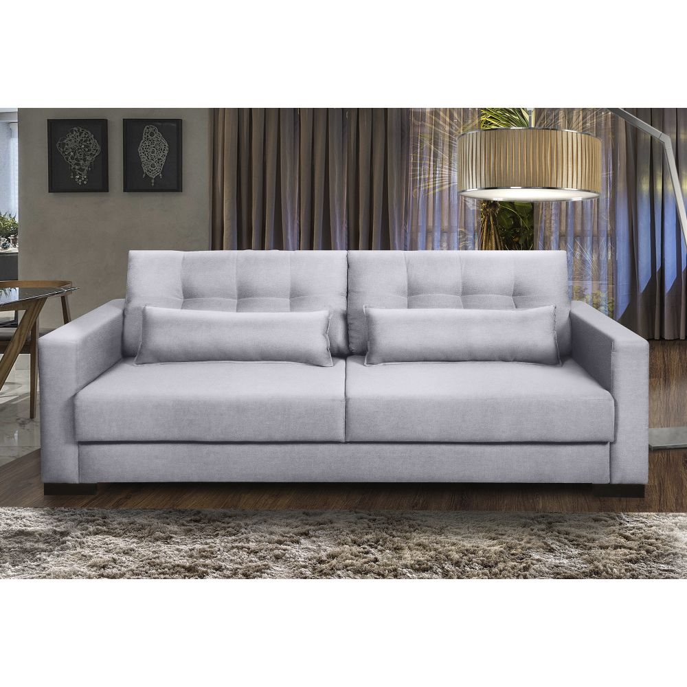 Sofá Living IDEA 2 Lugares 1,70 metros Linho - 05 Cinza