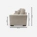 Sofá Living IDEA 2 Lugares 1,70 metros Veludo - 02 Bege