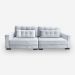 Sofá Living IDEA 2 Lugares 1,70 metros Veludo - 26 Prata