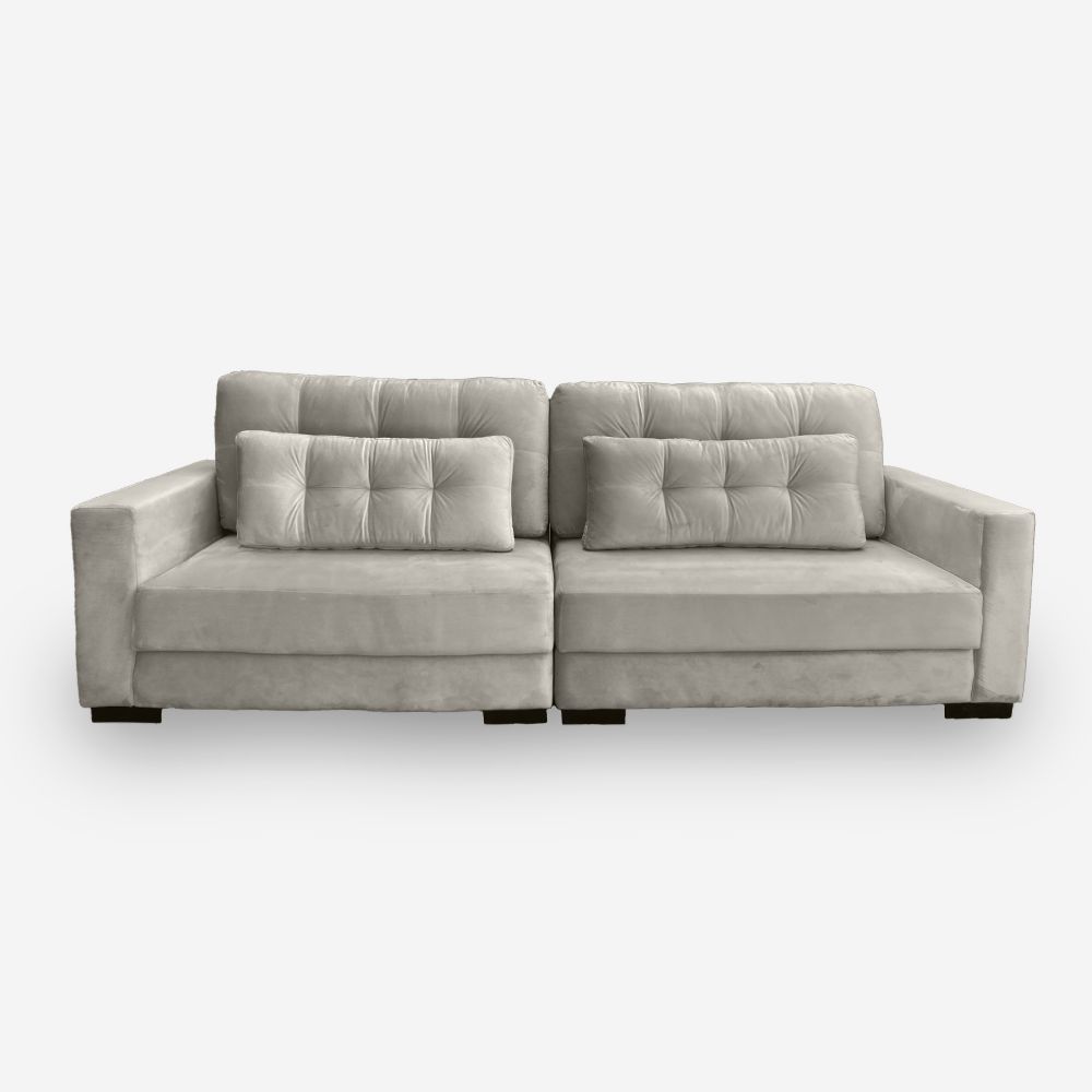 Sofá Living IDEA 3 Lugares 2,00 metros Linho - 08 Bege
