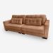 Sofá Living IDEA 6 Lugares 2,80 metros Veludo - 20 Terracota