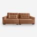 Sofá Living IDEA 6 Lugares 2,80 metros Veludo - 20 Terracota
