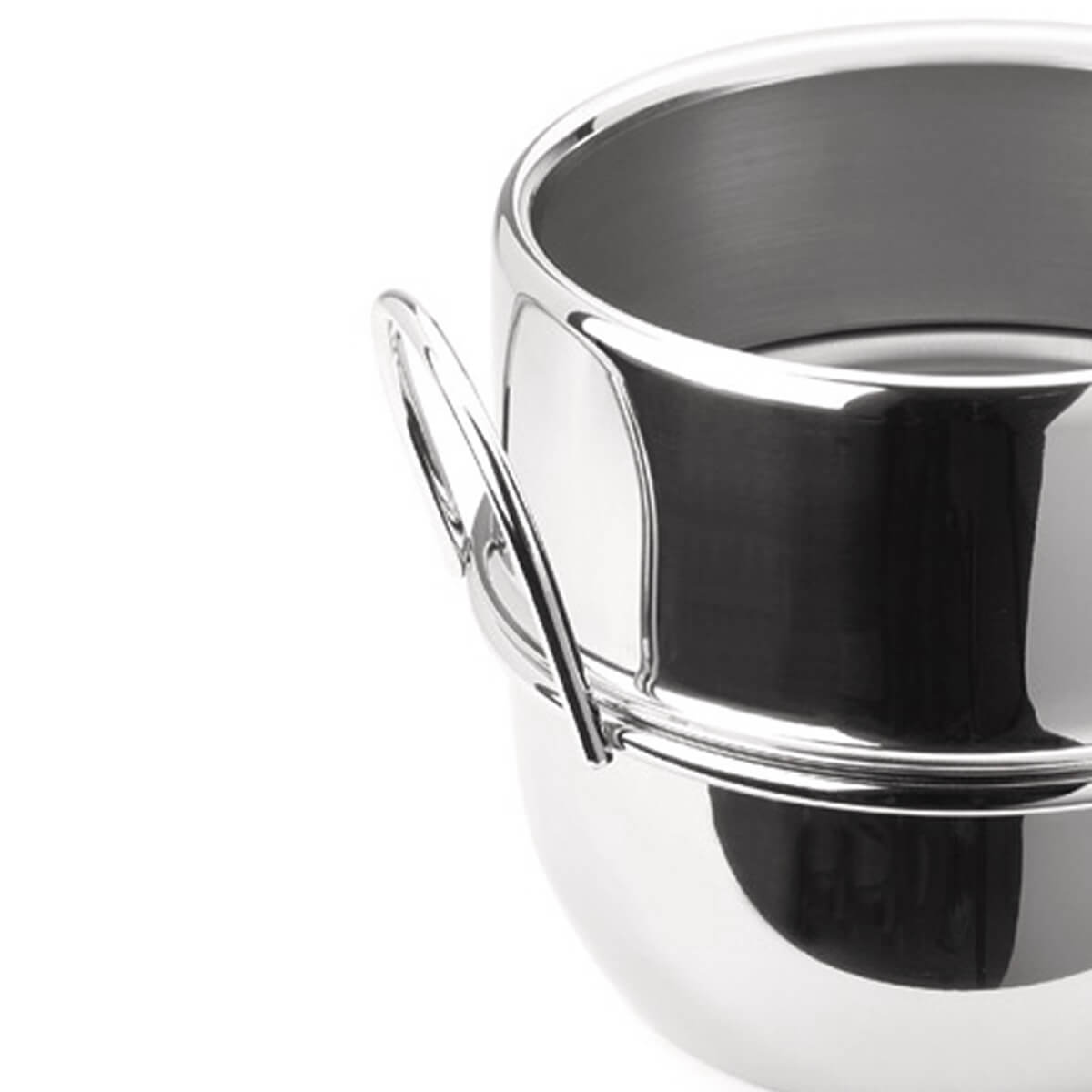 Balde de Gelo para Garrafas Champanheira Inox 4L com Alça Forma Inox