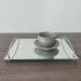 Bandeja Espelhada Para Sala Aço Inox Andrea 35x25cm Retangular De Servir