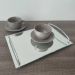 Bandeja Espelhada Para Sala Aço Inox Andrea 35x25cm Retangular De Servir