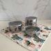 Conjunto 3 Potes Herméticos Redondos Aço Inox Com Tampa Vision Forma