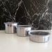 Conjunto 3 Potes Herméticos Redondos Aço Inox Com Tampa Vision Forma