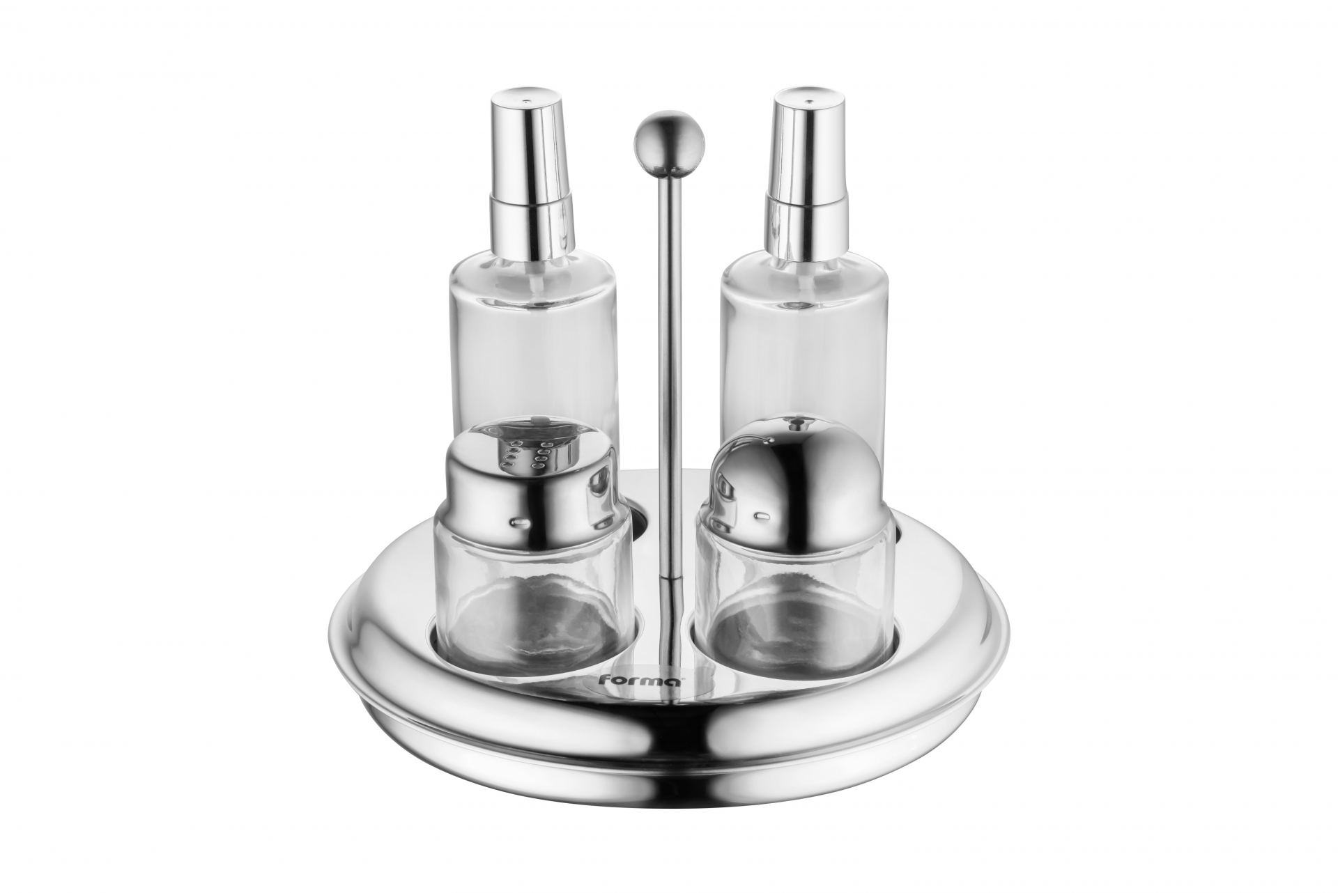 GALHETEIRO SPRAY 100 ML 5 PÇS FORMA INOX 802218 AZEITE VINAGRE PALITEIRO SALEIRO 