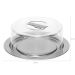 Kit Porta Pão Porta Frios e Porta Bolo Aço Inox Tampas Transparentes Vision Forma