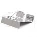 Kit 3 Porta Guardanapos de Papel 11x11cm Aço Inox Suporte Mesa Posta