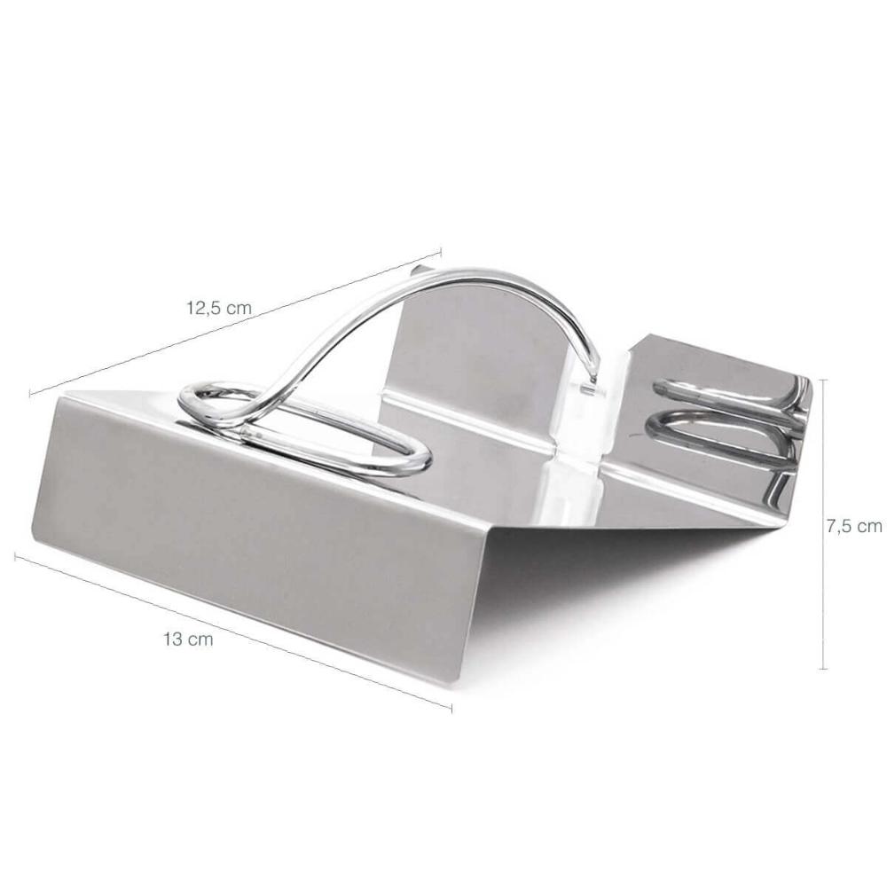 Kit 3 Porta Guardanapos de Papel 11x11cm Aço Inox Suporte Mesa Posta