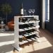 Adega Decorativa Piso Prateleira para Vinhos e Bebidas 20 garrafas - Branco Laca