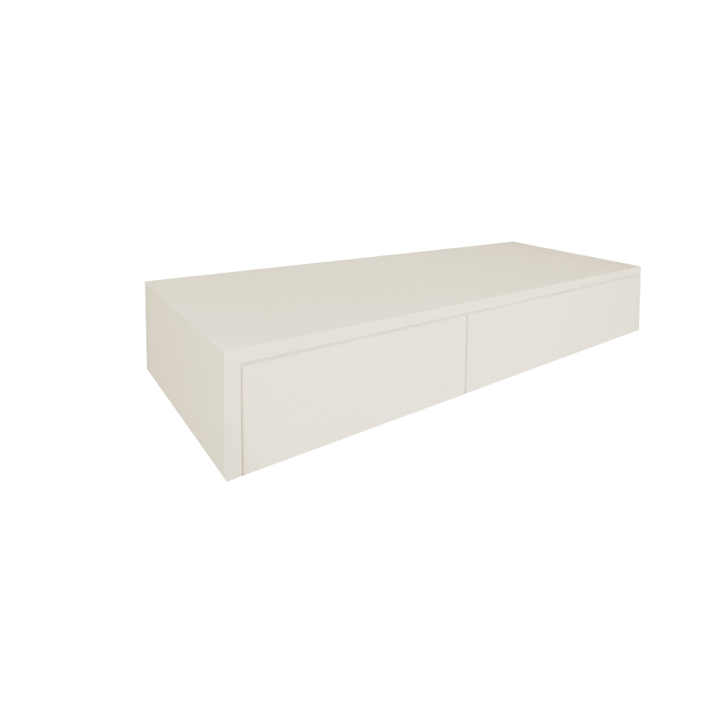 Aparador Penteadeira Console Suspenso Laqueado - Off White