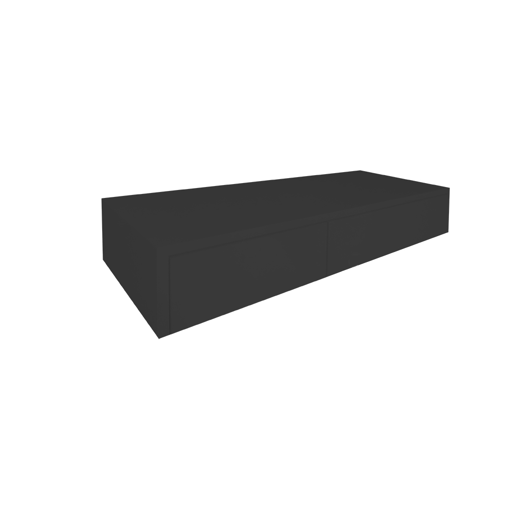 Aparador Penteadeira Console Suspenso Preto Laca