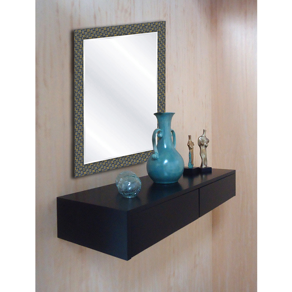 Aparador Penteadeira Console Suspenso Preto Laca