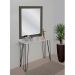Aparador Tampo Console Pés Hairpin Legs Estilo Industrial Branco Laca
