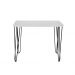 Aparador Tampo Console Pés Hairpin Legs Estilo Industrial Branco Laca