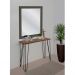 Aparador Tampo Console Pés Hairpin Legs Estilo Industrial Madeira Natural