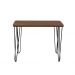 Aparador Tampo Console Pés Hairpin Legs Estilo Industrial Madeira Natural