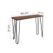 Aparador Tampo Console Pés Hairpin Legs Estilo Industrial Madeira Natural