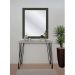 Aparador Tampo Console Pés Hairpin Legs Estilo Industrial Off White Laca