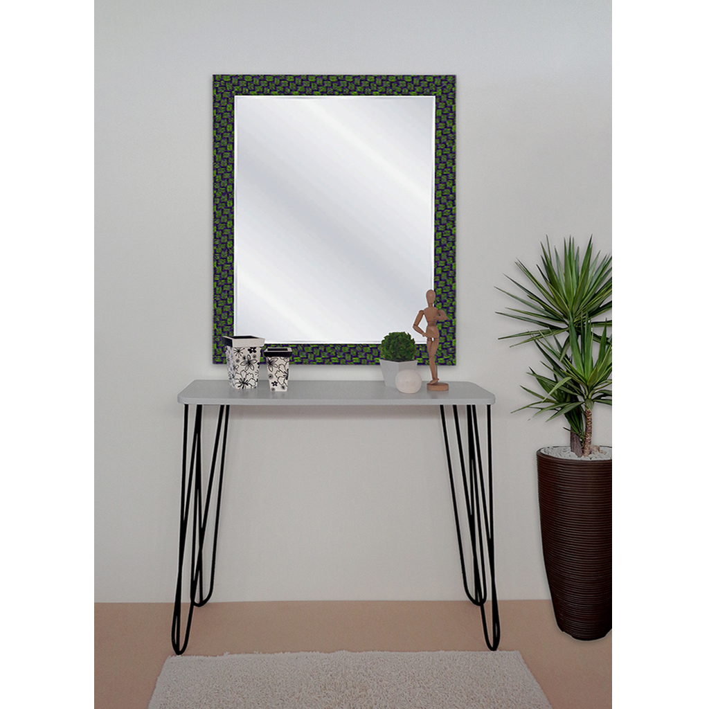 Aparador Tampo Console Pés Hairpin Legs Estilo Industrial Off White Laca