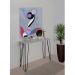 Aparador Tampo Console Pés Hairpin Legs Estilo Industrial Off White Laca