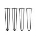 Aparador Tampo Console Pés Hairpin Legs Estilo Industrial Off White Laca