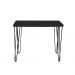 Aparador Tampo Console Pés Hairpin Legs Estilo Industrial Preto Laca