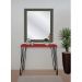 Aparador Tampo Console Pés Hairpin Legs Estilo Industrial Vermelho Laca