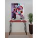 Aparador Tampo Console Pés Hairpin Legs Estilo Industrial Vermelho Laca