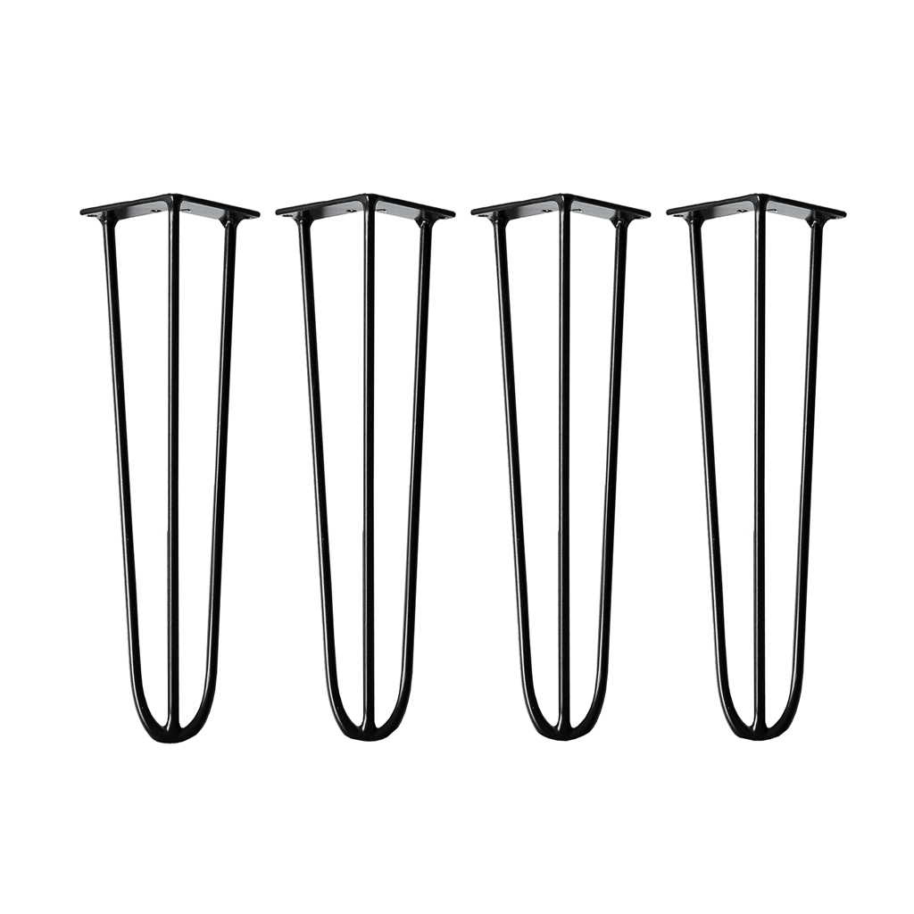 Banco Namoradeira Tampo Pés Hairpin Legs Estilo Industrial Madeira Natural