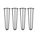 Banco Namoradeira Tampo Pés Hairpin Legs Estilo Industrial Off White Laca